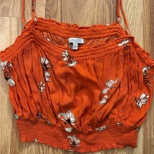Patrons of Peace Orange Floral Camisole